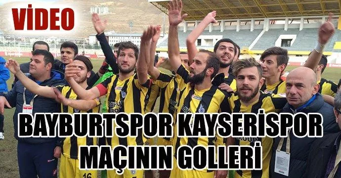 Bayburt Spor Kayseri Spor Maç Özeti ve Golleri