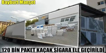 120 Bin Paket Kaçak Sigara Ele Geçirildi