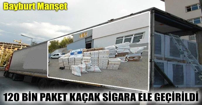 120 Bin Paket Kaçak Sigara Ele Geçirildi