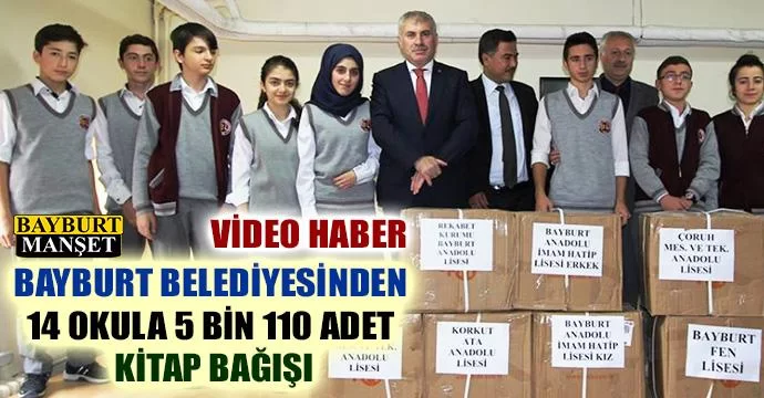 14 okula 5 bin 110 adet kitap bağışı