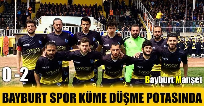 Bayburtspor küme düşme potasında