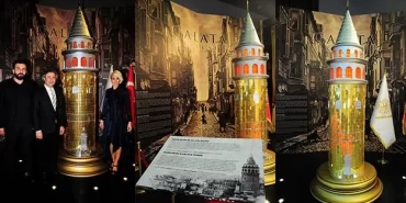 157 Kilo Altından Galata Kulesi’ne Büyük İlgi