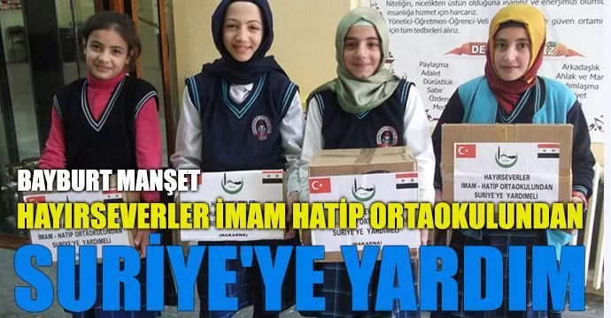 Öğrenciler Suriyeli kardeşlerine yardım elini uzattı