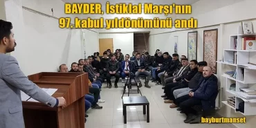 BAYDER, İstiklal Marşı'nın 97. kabul yıldönümünü andı