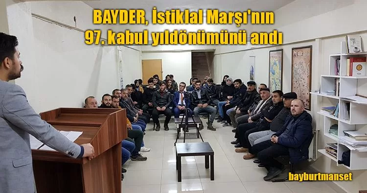 BAYDER, İstiklal Marşı'nın 97. kabul yıldönümünü andı