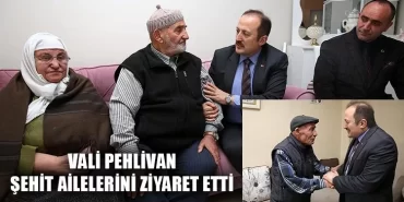 Vali Pehlivan Şehit Ailelerini Ziyaret Etti