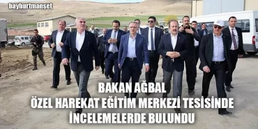 Bakan Ağbal Özel Harekat Eğitim Merkezi Tesisinde İncelemelerde Bulundu
