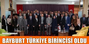 Bayburt Türkiye Birincisi Oldu