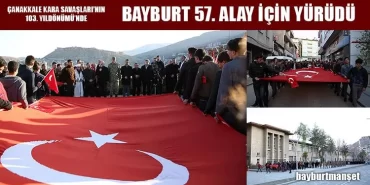Bayburt’ta 57. Alaya Vefa Yürüyüşü
