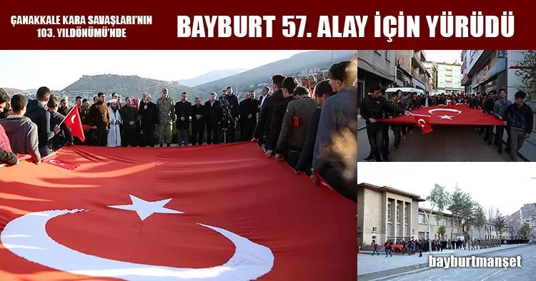 Bayburt’ta 57. Alaya Vefa Yürüyüşü