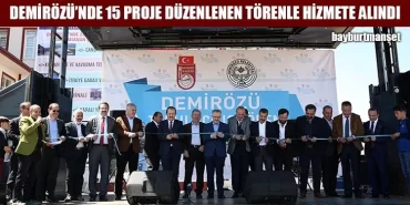 Demirözü’nde 15 Proje Düzenlenen Törenle Hizmete Alındı