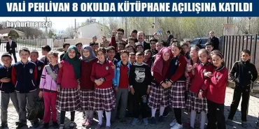 Vali Pehlivan 8 Okulda Kütüphane Açılışına Katıldı
