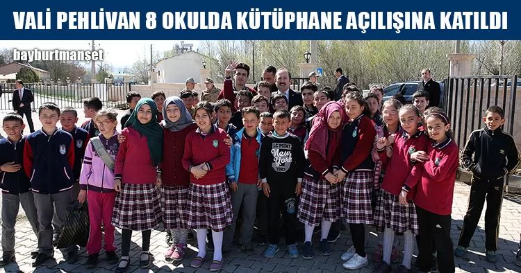 Vali Pehlivan 8 Okulda Kütüphane Açılışına Katıldı