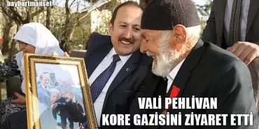 Vali Pehlivan Kore Gazisi Kemal Kalacoş’u Ziyaret Etti