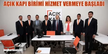 Açık Kapı Birimi Bayburt’ta Hizmet Vermeye Başladı