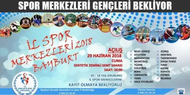 Spor Merkezleri Gençleri Bekliyor