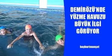Demirözü’nde Yüzme Havuzu Büyük İlgi Görüyor