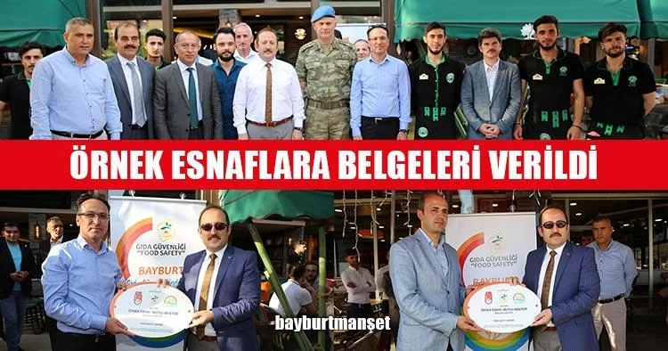 Örnek Esnaflara Belgeleri Verildi