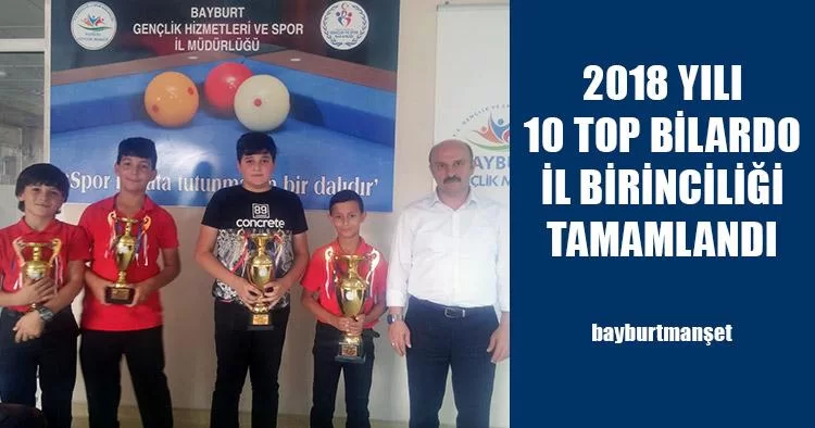 2018 yılı 10 Top Bilardo İl Birinciliği Tamamlandı