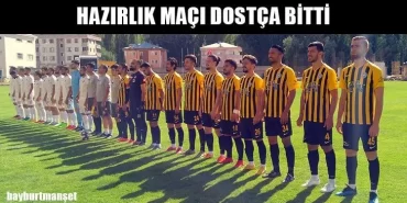 Hazırlık Maçı Dostça Bitti
