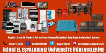 Bayburt GSB İkici El Eşyalarınızı Üniversite Öğrencilerine Ulaştırıyor