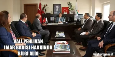 Bayburt Valisi Pehlivan İmar Barışı Hakkında Bilgi Aldı