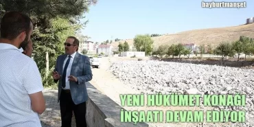 Bayburt Yeni Hükümet Konağı İnşaatı Devam Ediyor