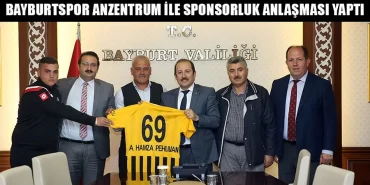 Bayburtspor Anzentrum İle Sponsorluk Anlaşması Yaptı