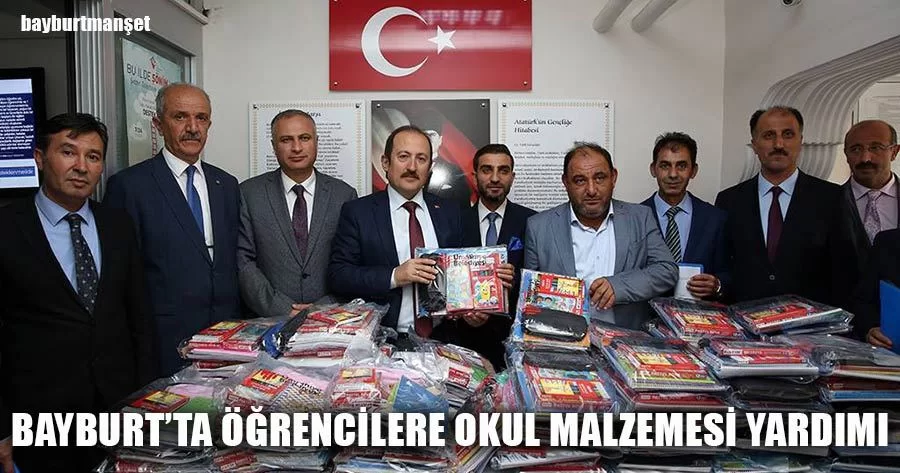 Bayburt'ta Öğrencilere Okul Malzemesi Yardımı