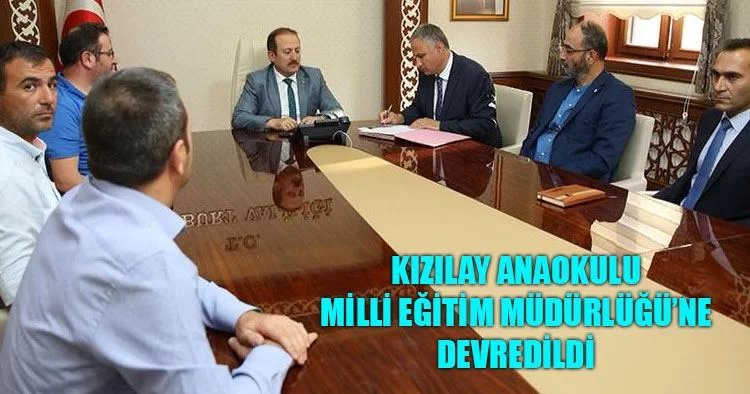 Kızılay Anaokulu Bayburt Milli Eğitim Müdürlüğü’ne Devredildi