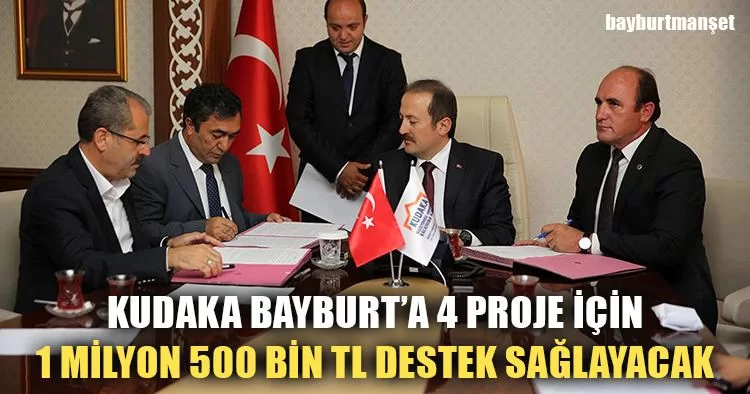 KUDAKA Bayburt'a 4 Proje İçin 1 Milyon 500 Bin TL Destek Sağlayacak