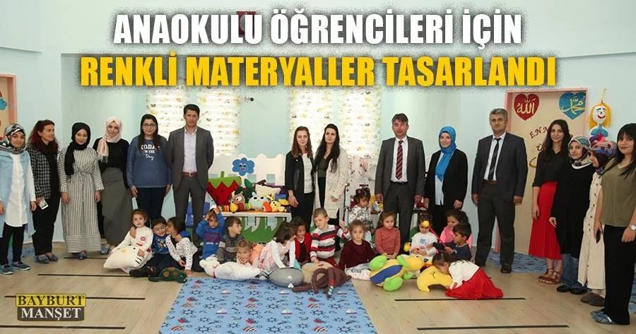 Anaokulu Öğrencileri İçin Renkli Materyaller Tasarlandı