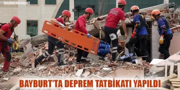 Bayburt’ta Deprem Tatbikatı Yapıldı