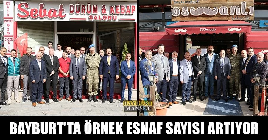 Bayburt’ta Örnek Esnaf Sayısı Artıyor