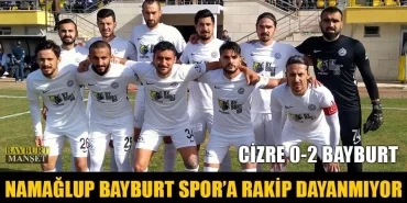 Namağlup Bayburt Spor'a Rakip Dayanmıyor
