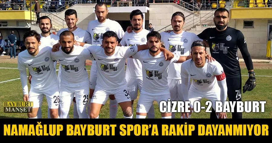 Namağlup Bayburt Spor'a Rakip Dayanmıyor