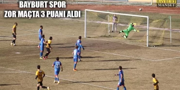 Bayburt Spor Zor Maçta 3 Puanı Aldı