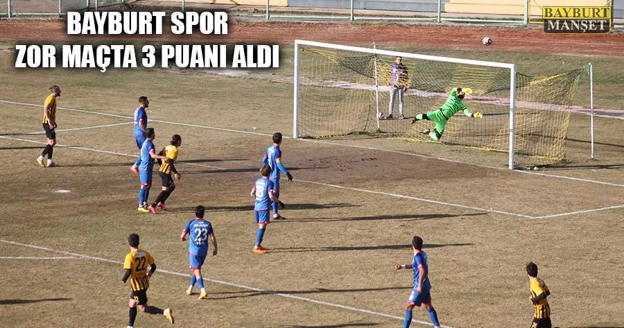 Bayburt Spor Zor Maçta 3 Puanı Aldı