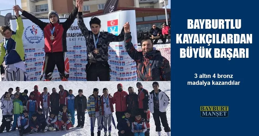 Bayburtlu Kayakçılardan Büyük Başarı