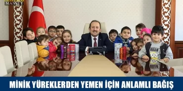 Minik Yüreklerden Yemen İçin Anlamlı Bağış