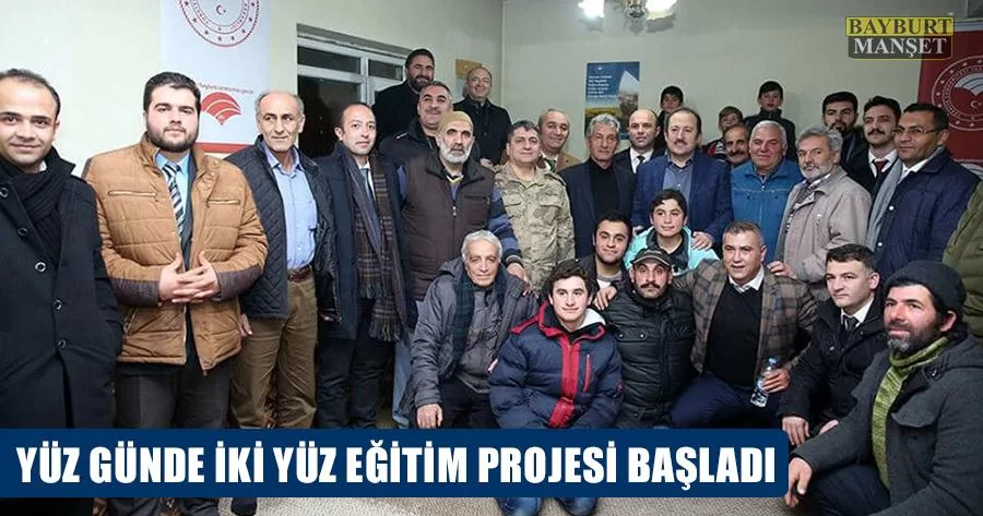 Yüz Günde İki Yüz Eğitim Projesi Başladı