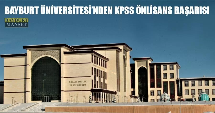 Bayburt Üniversitesi'nden KPSS Önlisans Başarısı