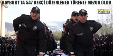 Bayburt'ta 547 Bekçi Düzenlenen Törenle Mezun Oldu