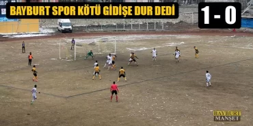 Bayburt Spor Kötü Gidişe Dur Dedi