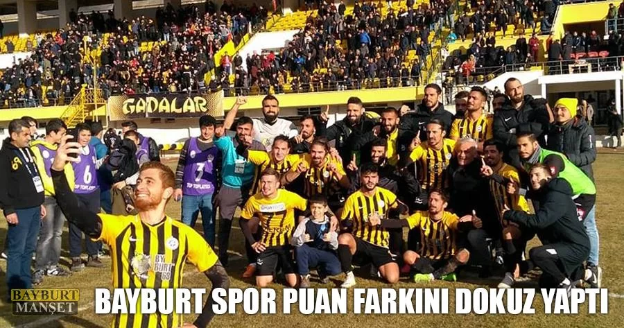 Bayburt Spor Puan Farkını Dokuz Yaptı