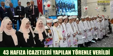 Bayburt’ta 43 Hafıza İcazetleri Yapılan Törenle Verildi