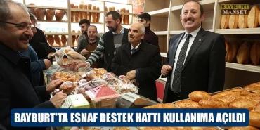 Bayburt’ta Esnaf Destek Hattı Kullanıma Açıldı
