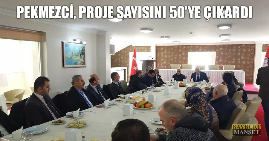 Pekmezci, Proje Sayısını 50’ye Çıkardı