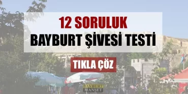 12 Soruluk Bayburt Şivesi Testi