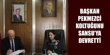 Bayburt Belediye Başkanı Pekmezci Koltuğunu Sansu’ya Devretti